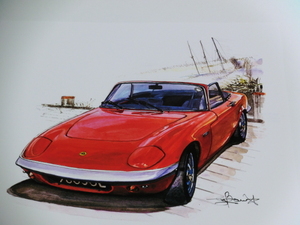 bowイラスト-288 /ロータス エラン Sr-1/ Lotus Elan Sr-1 //1枚のみ