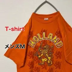 KA319【US輸入】HOLLAND　Tシャツ【メンズM】オレンジ