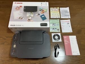 Canon PIXUS インクジェットプリンタ TS3530 ブラック コピー スキャン 無線LAN