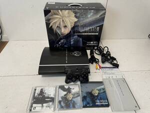 【完品】【SONY PS3 本体セット CECHQ00 ファイナルファンタジーVII ADVENT CHILDREN COMPLETE クラウドブラック コントローラー】