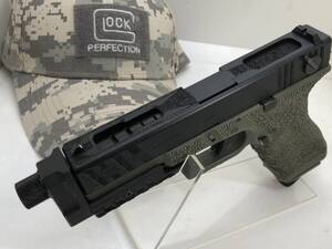 東京マルイ・GLOCK グロック18・樹脂製・カスタム・スライド&樹脂製・カスタム・フレーム★アンダーレール・アダプター付き！美品！