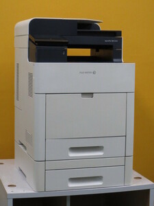 [A19035] ★印字極少★FUJIXEROX ApeosPort-VII C3322 Ａ4 カラー複合機◆コピー/FAX/プリンタ/スキャナ/2段カセット ☆パレット発送☆