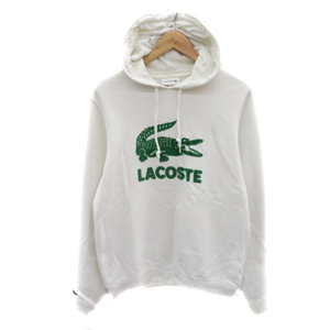 ラコステ LACOSTE パーカー スウェット プルオーバー オーバーサイズ S 白 ホワイト /YK28 メンズ