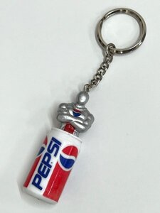 【菊水-11537】◆ペプシ　ペプシマン キーリング◆PEPSI／キーホルダー◆※難ありジャンク　ユーズド・中古◆KT