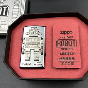 Zippo ANTIQUE ROBOT ロボット メタル 1996年