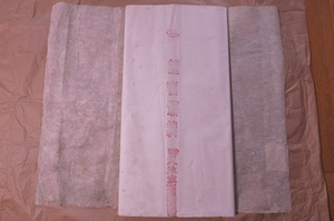 中国古紙 紅星牌 1980年綿料四尺単宣 100枚 書画用紙 生産カード付