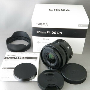 【新品同様】SIGMAシグマ　ソニーE用17mmF4DG DN　SONYソニーEマウント★NO.8435