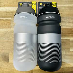 【新品】　TOPEAK　トピーク　ウォーターボトル　650ml ブラック&ホワイト　2本セット