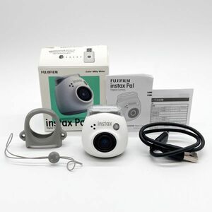 ■元箱付きのほぼ新品 FUJIFILM 富士フイルム チェキ INSTAX Pal ミルキーホワイト