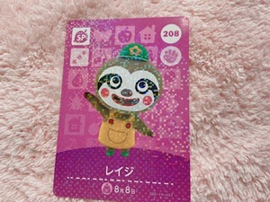 即決同梱可 あつまれどうぶつの森 amiibo カード レイジ 208 第3弾 あつ森 SP