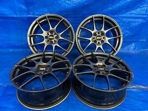 BBS 鍛造ホイール 4本SET ダイヤモンドブラック RF500 17×7.0J/7J +48 H4 PCD100 MINI フィット・アクア・ヤリス・ロードスター 500868