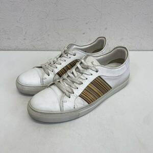 PAUL SMITH STRIPE SNEAKER ポールスミス ストライプ スニーカー size 43 ホワイト ローカット