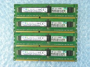 1NDB // 8GB 4枚セット計32GB DDR3-1600 PC3-12800R Registered RDIMM 1Rx4 M393B1G70BH0-CK0Q8 647651-081 664691-001/HP DL360p Gen8取外