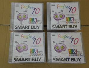 10パック×4個◆Smart Buy perfect10 CD-R 700MB 80min◆新品未開封/40枚/ケース入り