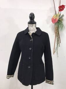 3347　【　DAKS LONDON　】ウール100% ジャケット　　サイズ：38　色：ブラック柄入り