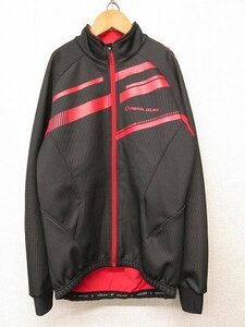 i3852：パールイズミ PEARL IZUMI ウィンドブレーク ジャケット M サイクルジャケット/ブルゾン 自転車/赤黒 防風/保温 