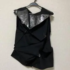 【新品未使用】1325.ISSEYMIYAKE おりがみトップス　シルバー