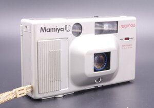 【ト長】Mamiya マミヤ U ユー フィルムカメラ シルバー SEKOR LENS 1:2.8 35mm コンパクトカメラ フラッシュ付き IR000IOB09