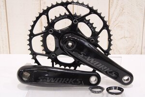 ★SPECIALIZED スペシャライズド S-WORKS 165mm 52/36T 2x11s 両足計測パワーメーター カーボンクランクセット BCD:110mm