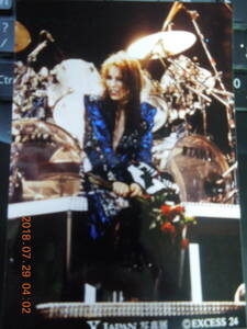 YOSHIKI 写真 ブロマイド 98 / X JAPAN 写真展