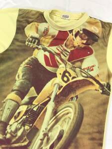 古着 19906 Mサイズ Tシャツ バイク ナイロン USA ビンテージ オリジナル vintage 60 70 80 フォト チャンピオン suzuki 