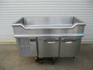 y2035-2　業務用　ホシザキ　舟形冷蔵コールドテーブル　RW-120SNC　2010年製　100Ｖ　W1200×D600×H800　店舗用品　中古　厨房