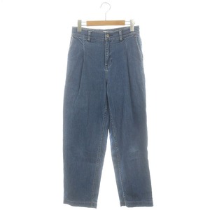 ヘルシーデニム Healthy DENIM Caraway デニムパンツ テーパード タック ストレッチ 23 青 ブルー /HK ■OS レディース