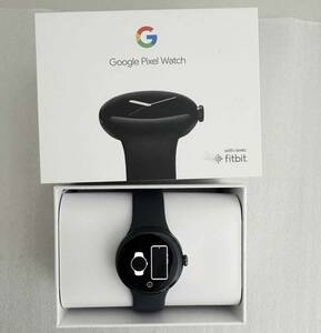 美品 ★ Google Pixel Watch グーグル ピクセルウォッチ GA03119-TW Wi-Fi マットブラック バンド付き 2023年製 スマート ウォッチ 腕時計