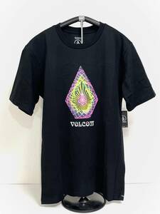 VOLCOM ボルコム AF522204BLK メンズ Sサイズ 半袖Tシャツ プリントティー T-Shirts PrintTee ブラック色 ヴォルコム 新品 即決 送料無料