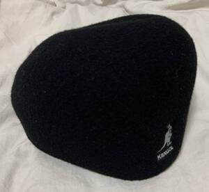 KANGOL! カンゴール! ハンチング! 深め! Seamless Wool 507! ブラック! シームレス ウール! SIZE M! 中国製