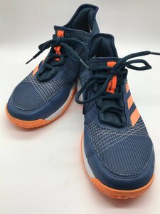 ■【YS-1】 アディダス adidas スニーカー ■ adizero club 23,5cm ネイビー × オレンジ系 【同梱可能商品】K■