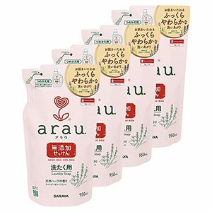 【まとめ買い】arau.アラウ 洗たく用せっけん 950ｍl詰替×4個セット