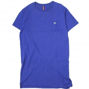 SCYE BASICS サイベーシックス 日本製 ポケットTシャツワンピース 5215-21962 38 ブルー 半袖 トップス g13087