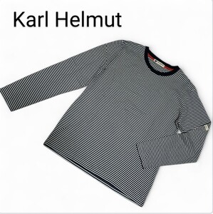 ★ karl Helmut カールヘルム 長袖Tシャツ ボーダー ネイビー ロンT ★D50