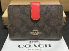 新品未使用‼️COACH 財布　二つ折り　折り財布　ミディアムウォレット