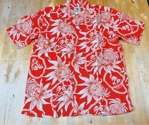 ★JUNGLE STOME CATCH THE SKY★アロハシャツ*サイズＬ*美品*Aloha Hawaii*