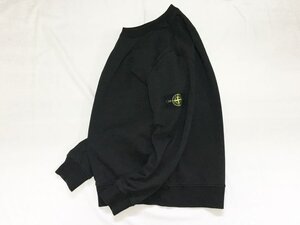 定番アイテム！ストーンアイランド STONE ISLAND スウェット 長袖 M クルーネック LIGHT WEIGHT コットン ブラック 黒 ユニセックス