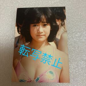 □岡田有希子 水着 生写真 E判サイズ サクラカラー 当時物