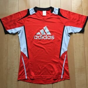 adidas パフォーマンスロゴ スポーツシャツ レッド×グレー×ブラック 106-1-59 メンズ