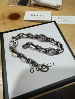 グッチ Silver Bracelet With Interlocking G