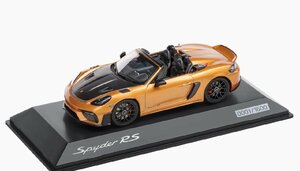 ディーラーモデル 1/43 ポルシェ 718 (982) スパイダー RS 2024 ゴールドメタリック Porsche Spyder RS ミニカー