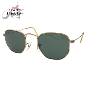 Ray-Ban レイバン ヴィンテージ B&L RAY-BAN U.S.A ゴールド グリーン メタル W0980 YNAS サングラス メンズ 409861