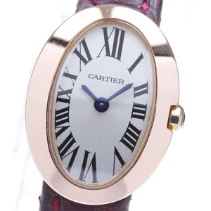 ベルトジャンク カルティエ CARTIER W8000017 ミニベニュワール K18PG クォーツ レディース _842257