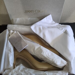 JIMMY CHOO ジミーチュウ　ROMY 85 39.5 NUDE 新品未使用　パンプス