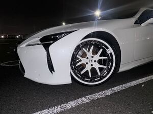 ●即日対応●22インチ レクサスLC500 LC500h 鍛造ホイール4本 タイヤ4本セット novaforged nv-1220-HS ツライチセッティング