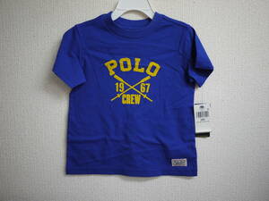 NY/新/即☆Polo/Ralph Lauren/ラルフローレン☆ 2歳用/90/ロゴ コットン 半袖Tシャツ