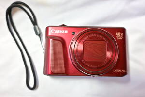 Canon　キヤノン　コンパクトデジタルカメラ　Power Shot SX720HS　光学40倍ズームレンズ(デジタル160倍)　2,030万画素　レッド色