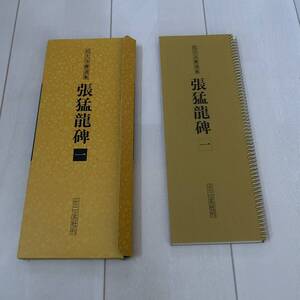 R 1995年発行 書道 和本 「拡大法書選集 張猛龍碑-一」