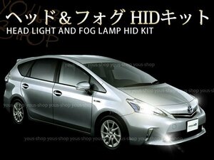 プレマシー CW系 H22.7- 35W HIDキット ヘッドライト 6000K~50000K 白 青 D2/フォグランプ 3000K~50000K 黄 白 青 桃H11