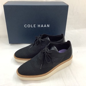 ♪♪ COLE HAAN コールハーン レディース スニーカー SIZE ７（24cm相当） ブラック やや傷や汚れあり